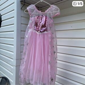 Pink Sequin Kids Princess Costume Dress size 8
